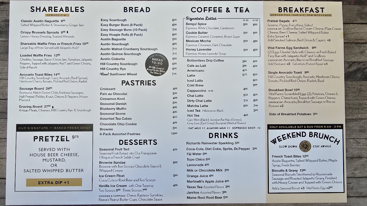 Easy Tiger - The Linc Menu - Image 3