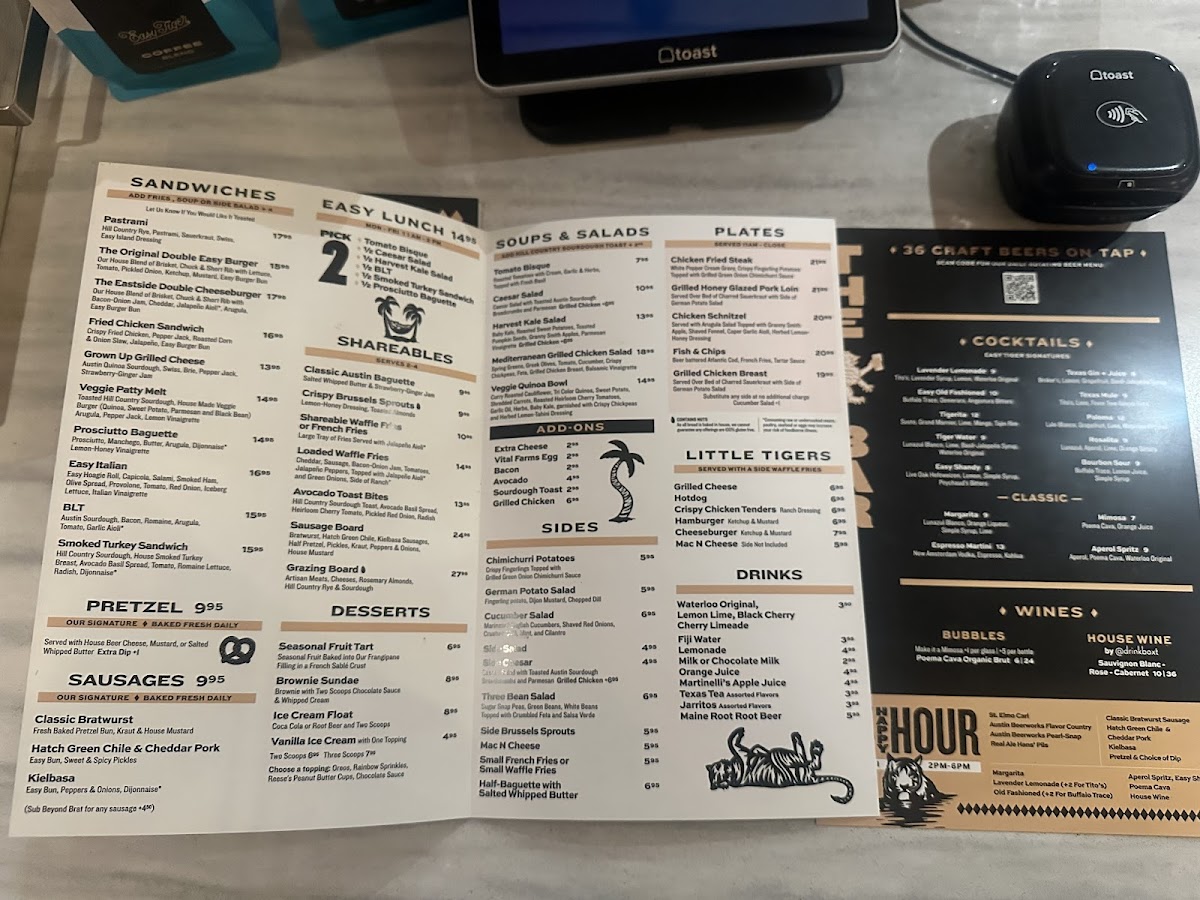 Easy Tiger - The Linc Menu - Image 5